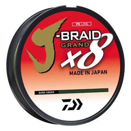 DAIWA JBraid X8 Grand Filler Spool Dark Green Mono 15lb JBGD8U6-300DG
